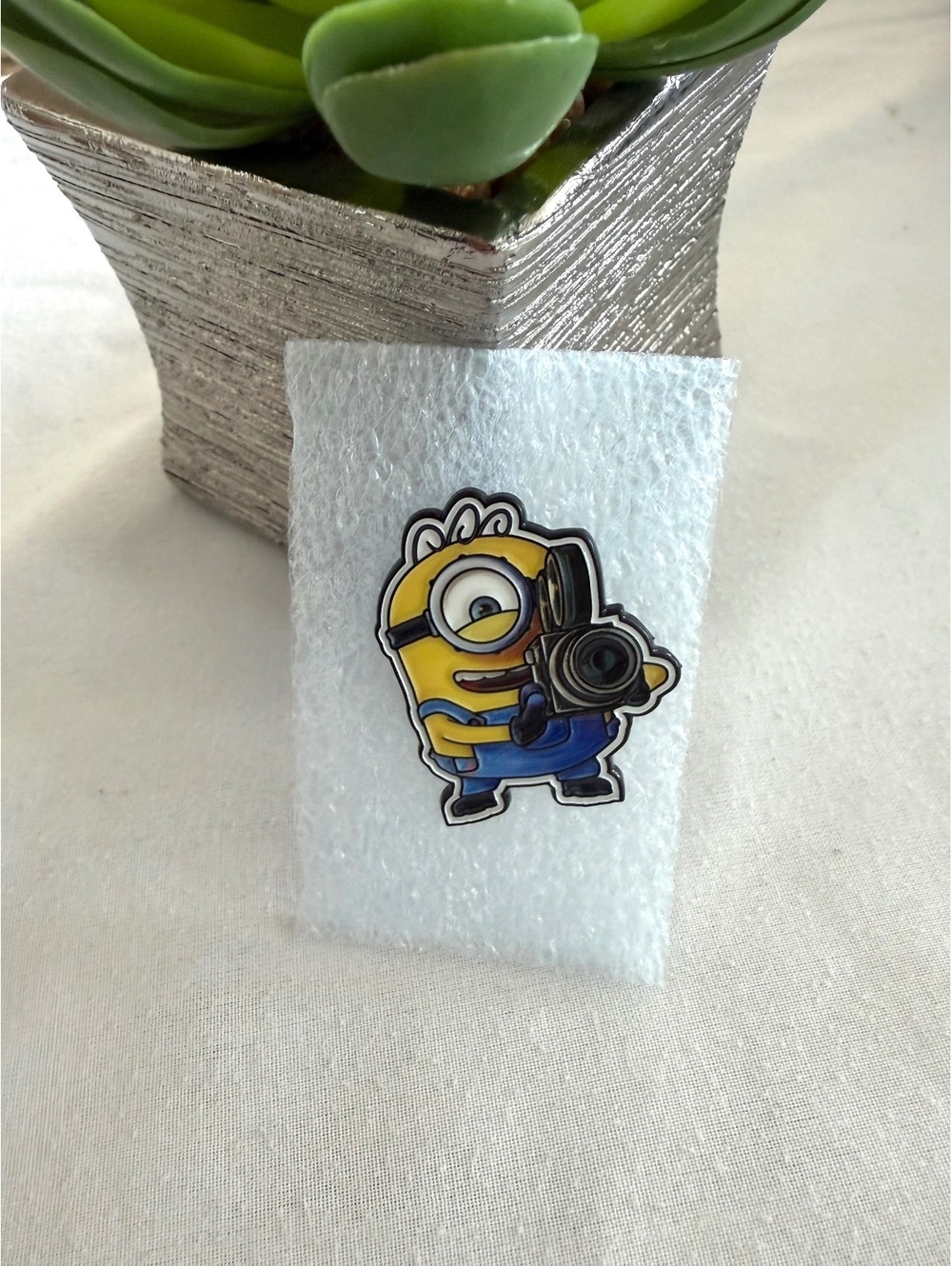 Despicable Me Minion Enamel Lapel Pin Camera Design